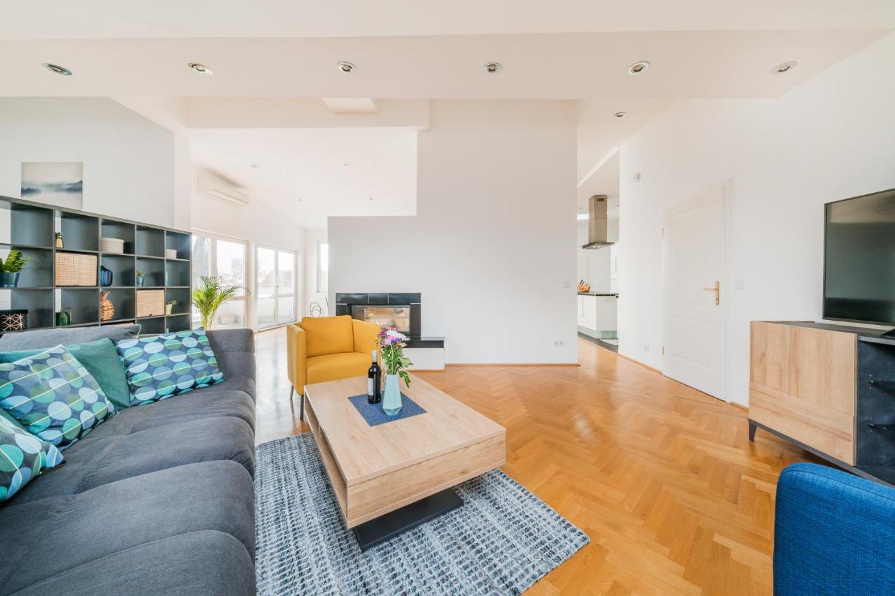 Penthouse Apartment - Sauna - Terrasse - Kamin - Ac Viena Exterior foto