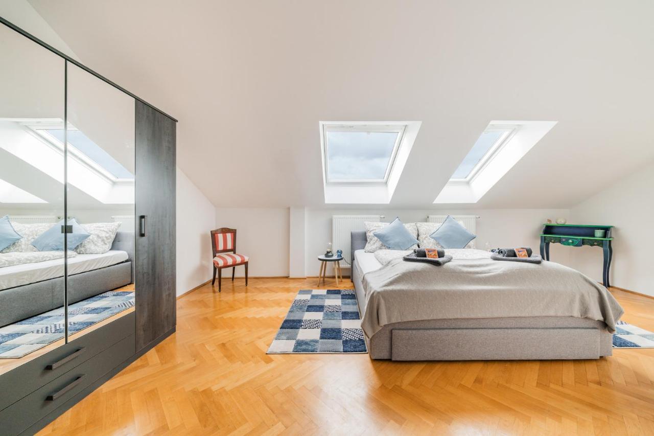 Penthouse Apartment - Sauna - Terrasse - Kamin - Ac Viena Exterior foto