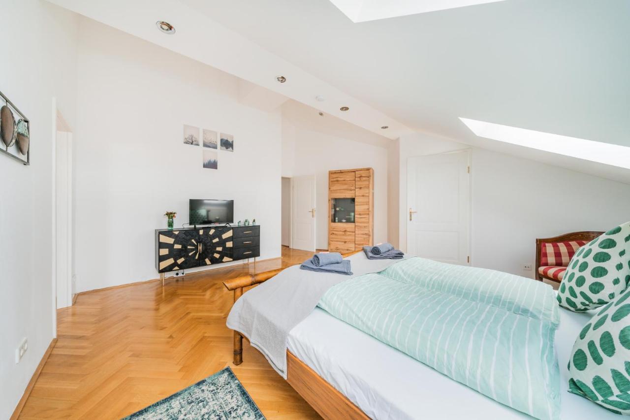 Penthouse Apartment - Sauna - Terrasse - Kamin - Ac Viena Exterior foto