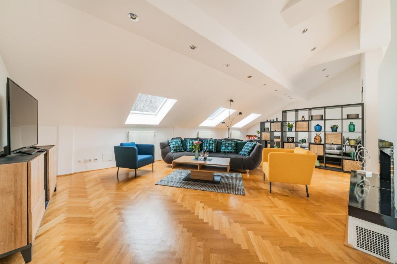 Penthouse Apartment - Sauna - Terrasse - Kamin - Ac Viena Exterior foto